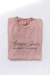 AMAZING GRACE Pink Graphic Top
