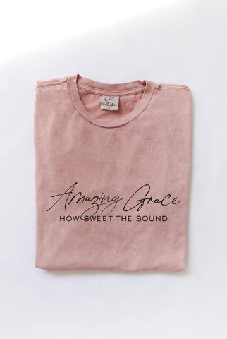 AMAZING GRACE Pink Graphic Top