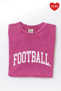 FOOTBALL PINK plus size top